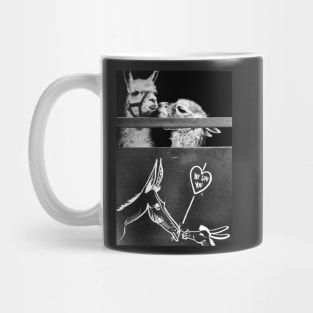 Loveable Llamas ~ art imitates life Mug